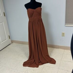 NWT Jenny Yoo Collection Aidan Dress in Terracotta, Size 14